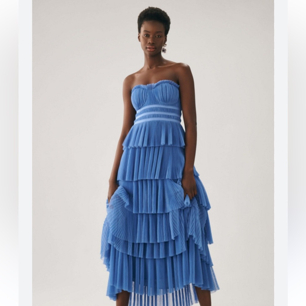 Hutch Strapless Tiered Tulle Dress